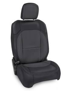 PRP Seats - PRP 2018+  Jeep Wrangler JL/2 door/ Non-Rubicon Front Seat Covers (Pair) - Black/Grey - B037-03 - Image 1