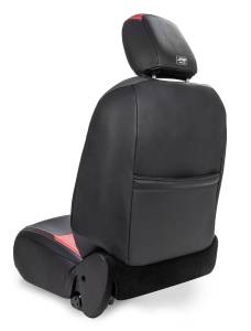 PRP Seats - PRP 2018+ Jeep Wrangler/4Door/Gladiator/Non-Rubicon Front Seat Covers(Pair) - Black w/ Red Stitching - B039-01 - Image 2