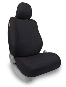 Interior - Seat Covers - PRP Seats - PRP 12-15 Toyota Tacoma Front Seat Covers/ TRD/Sport Edition (Pair) - Black with Red Stitching - B049-01