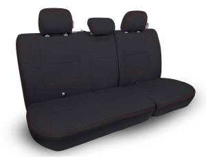 PRP 12-15 Toyota Tacoma Rear Bench Cover Double Cab - Black with Red Stitching - B052-01