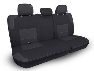 Interior - Seat Covers - PRP Seats - PRP 12-15 Toyota Tacoma Rear Bench Cover Double Cab - Black/Grey - B052-03