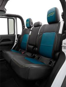 PRP Seats - PRP 2020+ Jeep Gladiator JT Rear Bench Cover for with Cloth Interior - Black with Red Stitching - B055-01 - Image 2