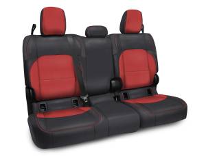 PRP Seats - PRP 2020+ Jeep Gladiator JT Rear Bench Cover with Cloth Interior - Black/Red - B055-05 - Image 1