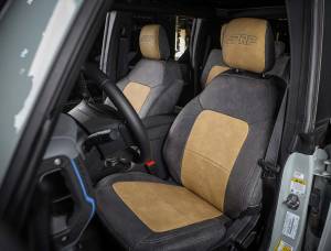 PRP Seats - PRP 2021+ Ford Bronco 2 Door Front Seat Covers (Pair) -  Black & Grey - B058-03 - Image 2
