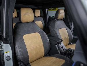 PRP Seats - PRP 2021+ Ford Bronco 2 Door Front Seat Covers (Pair) -  Black & Grey - B058-03 - Image 3