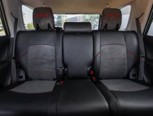 PRP Seats - PRP Rear Bench Cover for 2011+ Toyota 4Runner, 5-seat model - Black with Red Stitching - B067-01 - Image 2