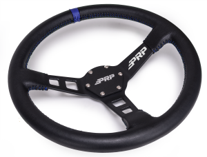 PRP Seats - PRP Deep Dish Leather Steering Wheel- Black - G110 - Image 2