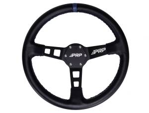 Interior - Steering Wheels - PRP Seats - PRP Deep Dish Leather Steering Wheel- Blue - G111