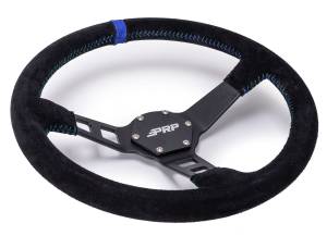 PRP Seats - PRP Deep Dish Suede Steering Wheel- Blue - G121 - Image 2