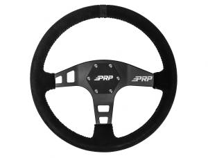 PRP Flat Suede Steering Wheel- Black - G220