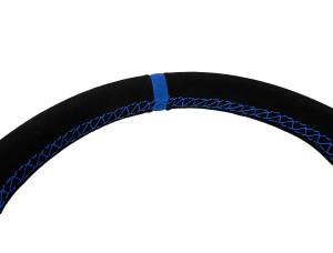 PRP Seats - PRP Suede D-Shape Steering Wheel - Blue - G251 - Image 3