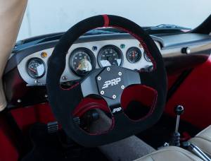 PRP Seats - PRP Suede D-Shape Steering Wheel - Red - G253 - Image 4