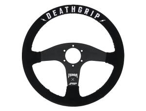 Interior - Steering Wheels - PRP Seats - PRP Terra Crew Death Grip Flat Steering Wheel - Suede - TERRAG245
