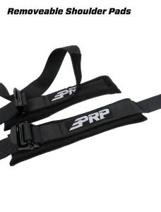 PRP Seats - PRP 5.2 Harness, with Removable Pads on Shoulder and Pull Up Lap Belt with EZ Adjusters - SB5.2-Lap2PE - Image 2