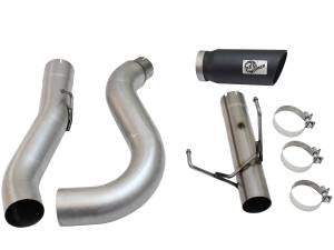 aFe Power - aFe Power ATLAS 5 IN Aluminized Steel DPF-Back Exhaust System w/Black Tip Dodge RAM Diesel Trucks 13-18 L6-6.7L (td) - 49-02051-1B - Image 7