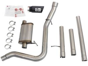 aFe Power - aFe Power MACH Force-Xp 3 IN to 3-1/2 IN 409 Stainless Steel Cat-Back Exhaust w/ Black Tip Ford Super Duty 99-04 V8-5.4L /V10-6.8L - 49-43076-B - Image 7