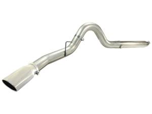 aFe Power - aFe Power Large Bore-HD 5 IN 409 Stainless Steel DPF-Back Exhaust System w/Polished Tip Ford Diesel Trucks 08-10 V8-6.4L (td) - 49-43054-P - Image 2