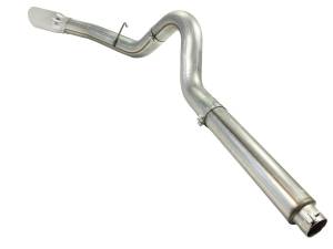 aFe Power - aFe Power Large Bore-HD 5 IN 409 Stainless Steel DPF-Back Exhaust System w/Polished Tip Ford Diesel Trucks 08-10 V8-6.4L (td) - 49-43054-P - Image 3