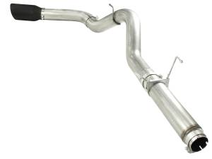 aFe Power - aFe Power Large Bore-HD 5 IN 409 Stainless Steel DPF-Back Exhaust System w/Black Tip Dodge Diesel Trucks 07.5-12 L6-6.7L (td) - 49-42016-B - Image 2