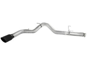 aFe Power - aFe Power Large Bore-HD 5 IN 409 Stainless Steel DPF-Back Exhaust System w/Black Tip Dodge Diesel Trucks 07.5-12 L6-6.7L (td) - 49-42016-B - Image 3