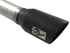 aFe Power - aFe Power Large Bore-HD 5 IN 409 Stainless Steel DPF-Back Exhaust System w/Black Tip Dodge Diesel Trucks 07.5-12 L6-6.7L (td) - 49-42016-B - Image 5