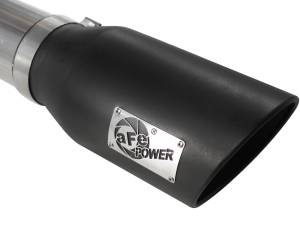 aFe Power - aFe Power Large Bore-HD 5 IN 409 Stainless Steel DPF-Back Exhaust System w/Black Tip GM Diesel Trucks 11-16 V8-6.6L (td) LML - 49-44041-B - Image 4