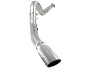 aFe Power ATLAS 5 IN Aluminized Steel DPF-Back Exhaust System w/Polished Tip Ford Diesel Trucks 11-14 V8-6.7L (td) - 49-03055-P
