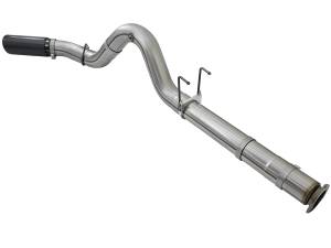 aFe Power - aFe Power Large Bore-HD 5 IN 409 Stainless Steel DPF-Back Exhaust System w/Black Tip Ford Diesel Trucks 17-23 V8-6.7L (td) - 49-43090-B - Image 3