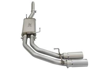 aFe Power - aFe Power Rebel Series 3 IN to 2-1/2 IN 409 Stainless Steel Cat-Back Exhaust w/ Polish Tip Ford F-150 04-08 V8-4.6/5.4L - 49-43079-P - Image 2