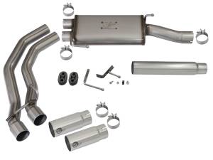 aFe Power - aFe Power Rebel Series 3 IN to 2-1/2 IN 409 Stainless Steel Cat-Back Exhaust w/ Polish Tip Ford F-150 04-08 V8-4.6/5.4L - 49-43079-P - Image 6