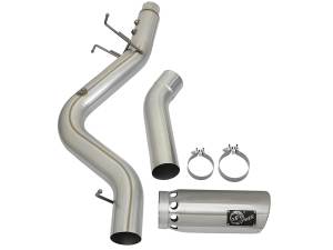 aFe Power - aFe Power Large Bore-HD 4 IN 409 Stainless Steel DPF-Back Exhaust System w/Polished Tip GM Diesel Trucks 17-19 V8-6.6L (td) L5P - 49-44085-P - Image 6