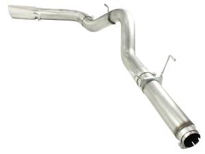 aFe Power - aFe Power Large Bore-HD 5 IN 409 Stainless Steel DPF-Back Exhaust System w/Polished Tip Dodge Diesel Trucks 07.5-12 L6-6.7L (td) - 49-42016-P - Image 2