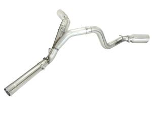 aFe Power - aFe Power Large Bore-HD 4 IN 409 Stainless Steel DPF-Back Exhaust System w/Polished Tip GM Diesel Trucks 11-16 V8-6.6L (td) LML - 49-44043-P - Image 3