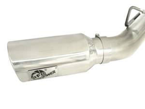 aFe Power - aFe Power Large Bore-HD 4 IN 409 Stainless Steel DPF-Back Exhaust System w/Polished Tip GM Diesel Trucks 11-16 V8-6.6L (td) LML - 49-44043-P - Image 4
