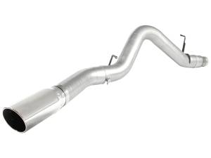 aFe Power - aFe Power ATLAS 5 IN Aluminized Steel DPF-Back Exhaust System w/Polished Tip GM Diesel Trucks 11-16 V8-6.6L (td) LML - 49-04041-P - Image 2