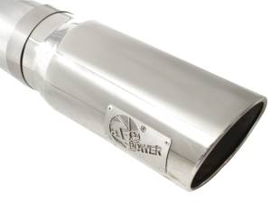 aFe Power - aFe Power ATLAS 5 IN Aluminized Steel DPF-Back Exhaust System w/Polished Tip GM Diesel Trucks 11-16 V8-6.6L (td) LML - 49-04041-P - Image 4