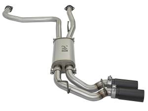 aFe Power - aFe Power Rebel Series 3 IN 409 Stainless Steel Cat-Back Exhaust System w/Black Tips Nissan Titan 04-15 V8-5.6L - 49-46124-B - Image 2