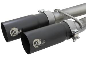 aFe Power - aFe Power Rebel Series 3 IN 409 Stainless Steel Cat-Back Exhaust System w/Black Tips Nissan Titan 04-15 V8-5.6L - 49-46124-B - Image 5