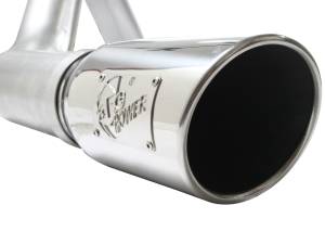 aFe Power - aFe Power ATLAS 4 IN Aluminized Steel Cat-Back Exhaust System w/ Muffler & Polished Tip Ford F-150 11-14 V6-3.5L (tt) - 49-03041-P - Image 3