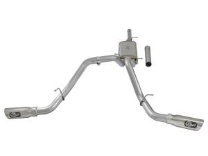 aFe Power - aFe Power MACH Force-Xp 3 IN 409 Stainless Steel Cat-Back Exhaust System w/Polished Tip GM Silverado/Sierra 1500 09-18 V6-4.3/V8-4.8/5.3L - 49-44071-P - Image 2
