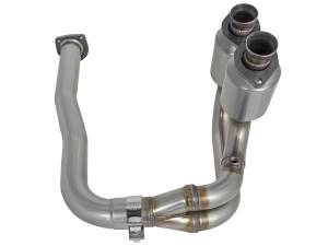aFe Power - aFe POWER Direct Fit 409 Stainless Steel Front Catalytic Converter Jeep Wrangler (TJ) 00-03 L6-4.0L - 47-48001 - Image 2