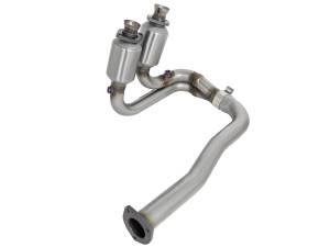 aFe Power - aFe POWER Direct Fit 409 Stainless Steel Front Catalytic Converter Jeep Wrangler (TJ) 00-03 L6-4.0L - 47-48001 - Image 3