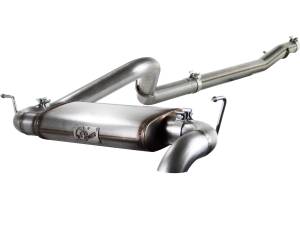 aFe Power - aFe Power MACH Force-Xp 3 IN 409 Stainless Steel Cat-Back Exhaust System Jeep Wrangler (JK) 12-18 V6-3.6L - 49-46221 - Image 1