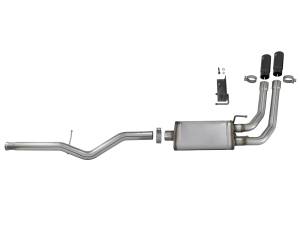 aFe Power - aFe Power Rebel Series 3 IN to 2-1/2 IN 409 Stainless Steel Cat-Back Exhaust w/ Black Tip - 49-44098-B - Image 4