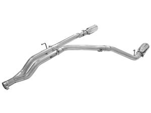 aFe Power - aFe Power Large Bore-HD 3 IN 409 Stainless Steel DPF-Back Exhaust System w/Polished Tip Dodge RAM 1500 EcoDiesel 14-19 V6-3.0L (td) - 49-42044-P - Image 3