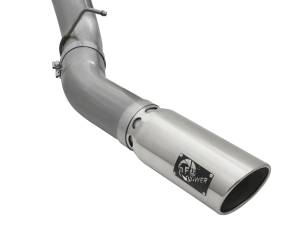 aFe Power - aFe Power Large Bore-HD 5 IN 409 Stainless Steel DPF-Back Exhaust System w/Polished Tip GM Diesel Trucks 2016 V8-6.6L (td) LML - 49-44081-P - Image 4