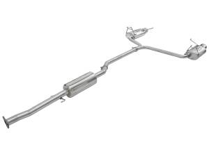 aFe Power - aFe Power Takeda 2-1/4 IN to 2 IN 304 Stainless Steel Cat-Back Exhaust w/Polished Tips Honda Accord 08-12 V6-3.5L - 49-36612 - Image 3
