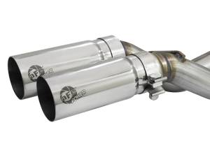 aFe Power - aFe Power Rebel Series 3 IN to 2-1/2 IN 409 Stainless Steel Cat-Back Exhaust w/ Polish Tip Ford F-150 09-14 V8-4.6L/5.4L/5.0L - 49-43080-P - Image 2