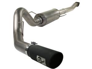 aFe Power MACH Force-Xp 4 IN Stainless Steel Cat-Back Exhaust System w/Black Tip Ford F-150 11-14 V6-3.5L (tt) - 49-43041-B