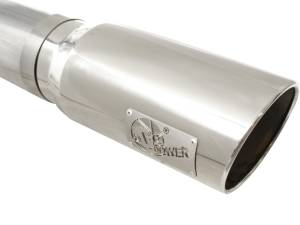 aFe Power - aFe Power Large Bore-HD 5 IN 409 Stainless Steel DPF-Back Exhaust System w/Polished Tip GM Diesel Trucks 11-16 V8-6.6L (td) LML - 49-44041-P - Image 4